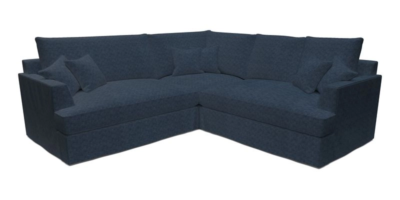 Slingsby Small Fitted Cover Corner Unit LHF & RHF in Two Tone Plain Biscuit.  Loose cover version available