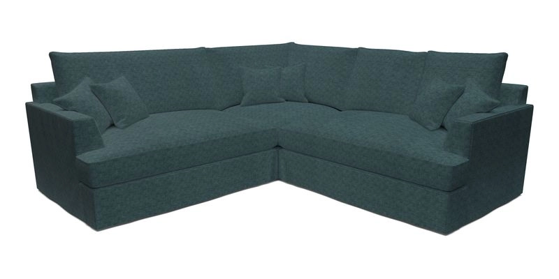 Slingsby Small Fitted Cover Corner Unit LHF & RHF in Two Tone Plain Biscuit.  Loose cover version available