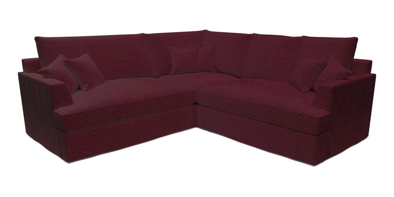 Slingsby Small Fitted Cover Corner Unit LHF & RHF in Two Tone Plain Biscuit.  Loose cover version available