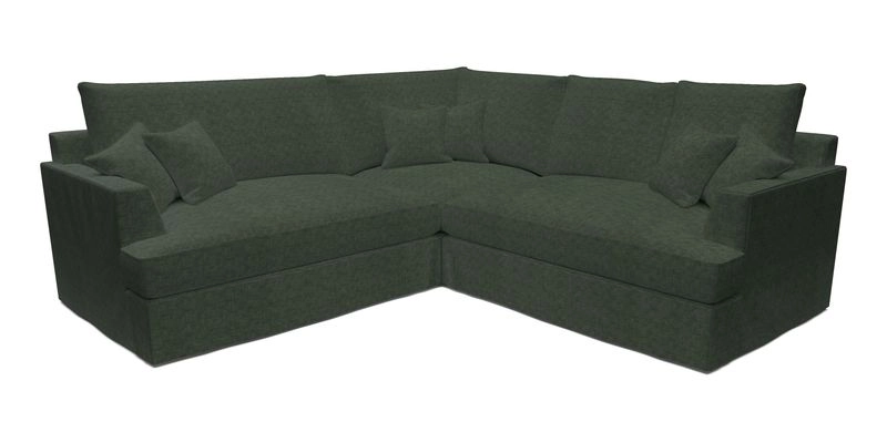 Slingsby Small Fitted Cover Corner Unit LHF & RHF in Two Tone Plain Biscuit.  Loose cover version available