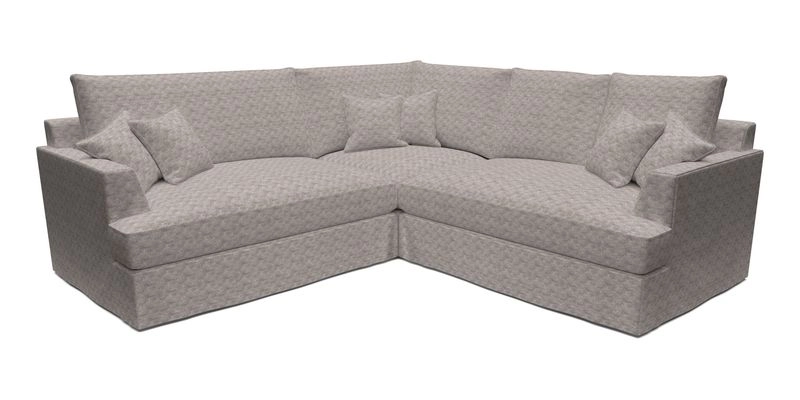 Slingsby Small Fitted Cover Corner Unit LHF & RHF in Two Tone Plain Biscuit.  Loose cover version available