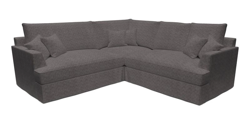 Slingsby Small Fitted Cover Corner Unit LHF & RHF in Two Tone Plain Biscuit.  Loose cover version available