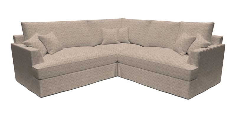 Slingsby Small Fitted Cover Corner Unit LHF & RHF in Two Tone Plain Biscuit.  Loose cover version available