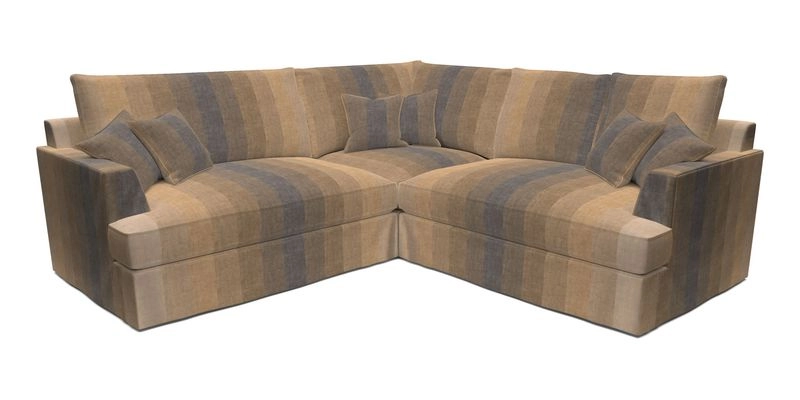 Slingsby Small Fitted Cover Corner Unit LHF & RHF in Two Tone Plain Biscuit.  Loose cover version available