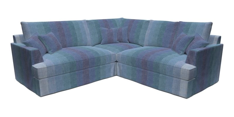 Slingsby Small Fitted Cover Corner Unit LHF & RHF in Two Tone Plain Biscuit.  Loose cover version available