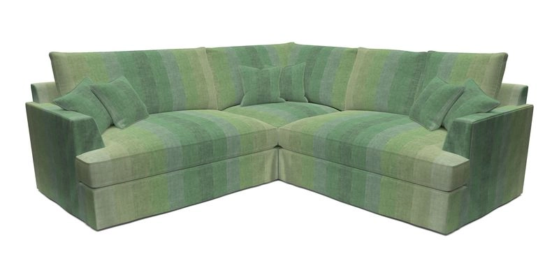 Slingsby Small Fitted Cover Corner Unit LHF & RHF in Two Tone Plain Biscuit.  Loose cover version available