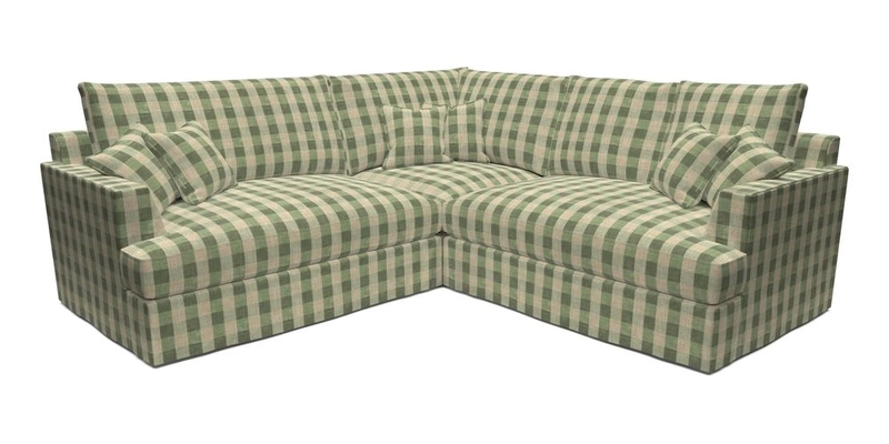 Slingsby Small Fitted Cover Corner Unit LHF & RHF in Two Tone Plain Biscuit.  Loose cover version available