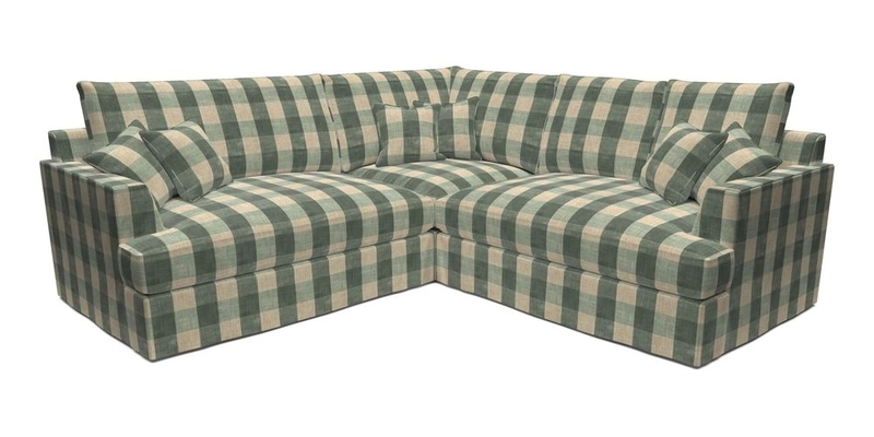 Slingsby Small Fitted Cover Corner Unit LHF & RHF in Two Tone Plain Biscuit.  Loose cover version available