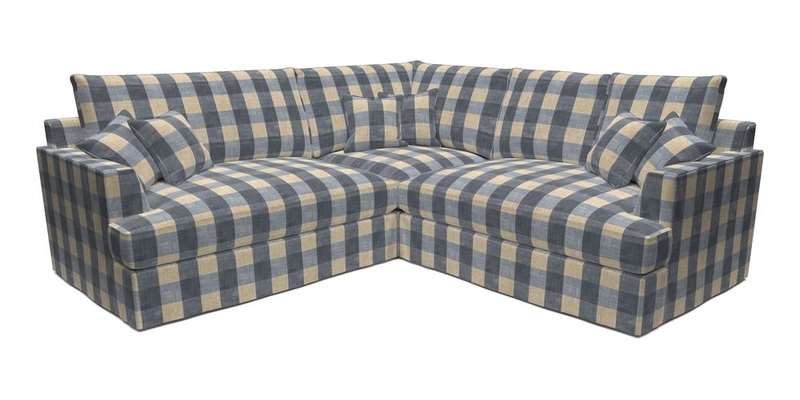 Slingsby Small Fitted Cover Corner Unit LHF & RHF in Two Tone Plain Biscuit.  Loose cover version available