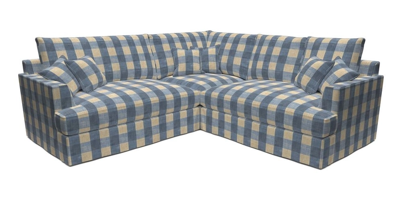 Slingsby Small Fitted Cover Corner Unit LHF & RHF in Two Tone Plain Biscuit.  Loose cover version available