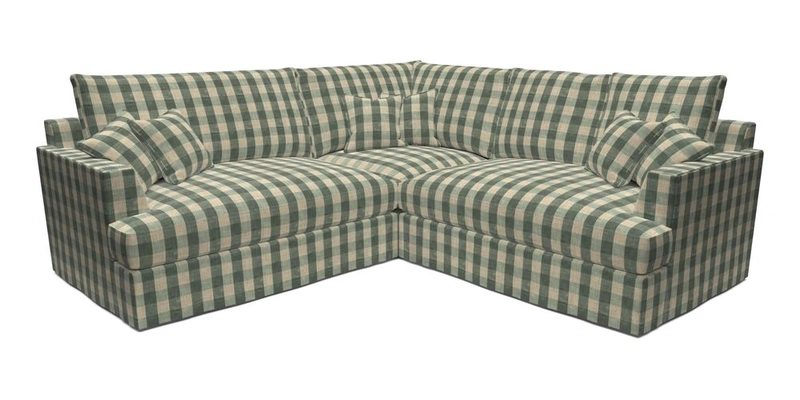 Slingsby Small Fitted Cover Corner Unit LHF & RHF in Two Tone Plain Biscuit.  Loose cover version available