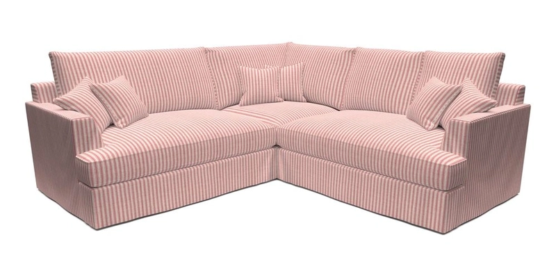 Slingsby Small Fitted Cover Corner Unit LHF & RHF in Two Tone Plain Biscuit.  Loose cover version available