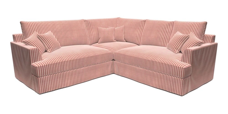 Slingsby Small Fitted Cover Corner Unit LHF & RHF in Two Tone Plain Biscuit.  Loose cover version available