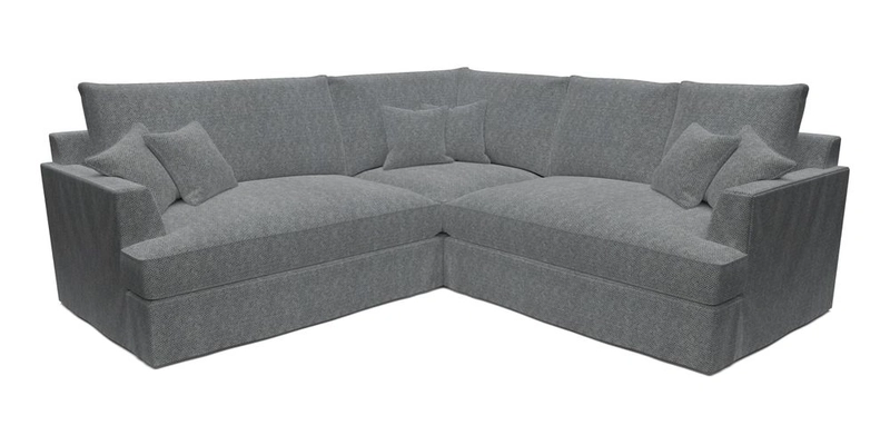 Slingsby Small Fitted Cover Corner Unit LHF & RHF in Two Tone Plain Biscuit.  Loose cover version available