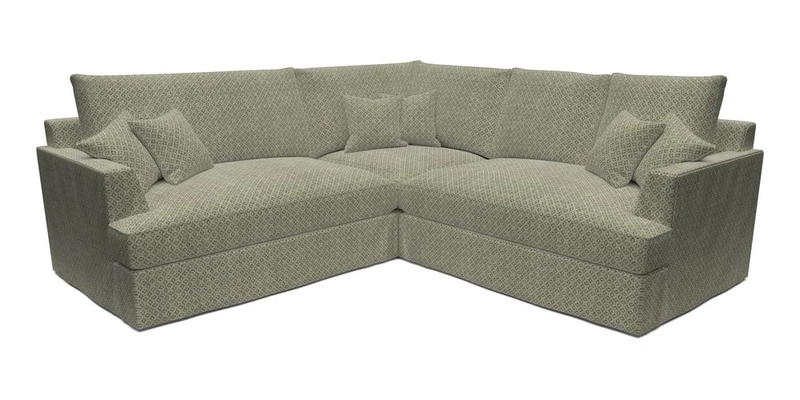 Slingsby Small Fitted Cover Corner Unit LHF & RHF in Two Tone Plain Biscuit.  Loose cover version available