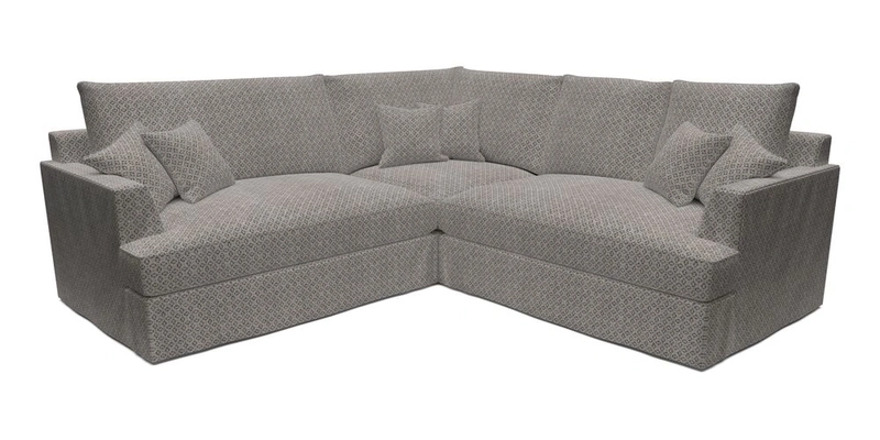 Slingsby Small Fitted Cover Corner Unit LHF & RHF in Two Tone Plain Biscuit.  Loose cover version available