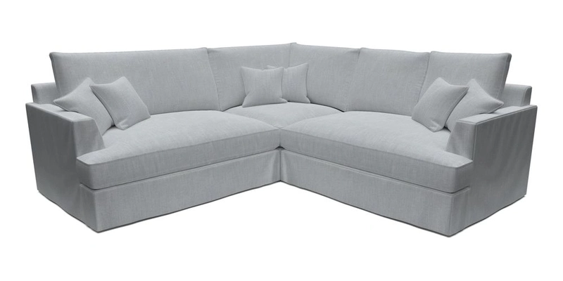 Slingsby Small Fitted Cover Corner Unit LHF & RHF in Two Tone Plain Biscuit.  Loose cover version available