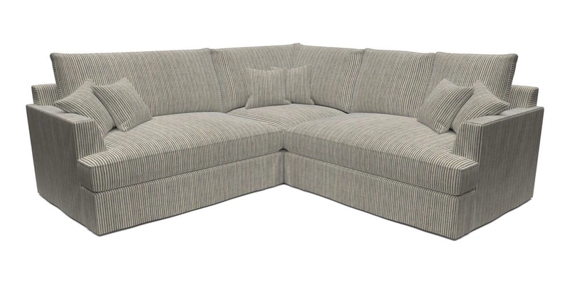 Slingsby Small Fitted Cover Corner Unit LHF & RHF in Two Tone Plain Biscuit.  Loose cover version available