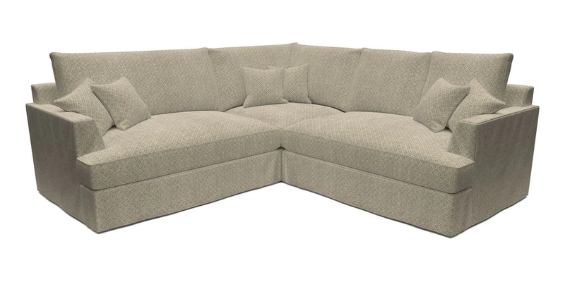 Slingsby Small Fitted Cover Corner Unit LHF & RHF in Two Tone Plain Biscuit.  Loose cover version available