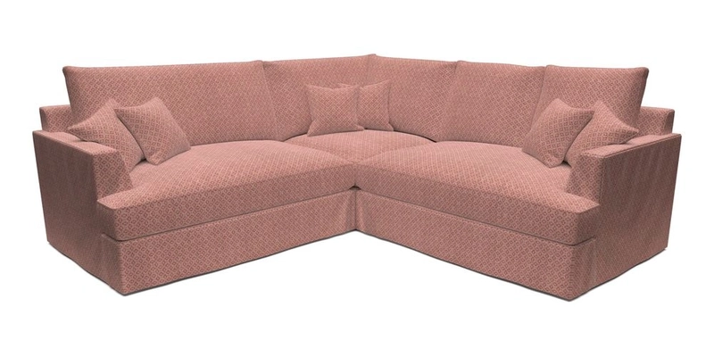 Slingsby Small Fitted Cover Corner Unit LHF & RHF in Two Tone Plain Biscuit.  Loose cover version available