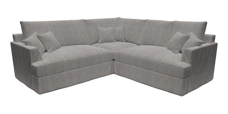 Slingsby Small Fitted Cover Corner Unit LHF & RHF in Two Tone Plain Biscuit.  Loose cover version available