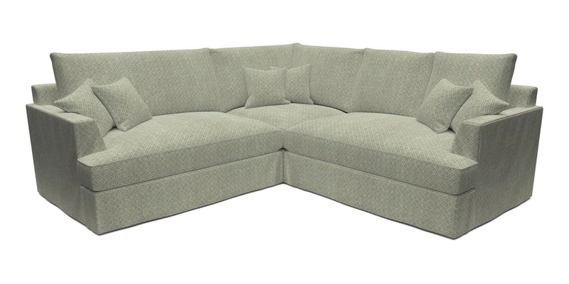 Slingsby Small Fitted Cover Corner Unit LHF & RHF in Two Tone Plain Biscuit.  Loose cover version available