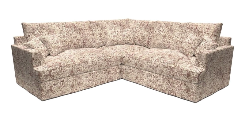 Slingsby Small Fitted Cover Corner Unit LHF & RHF in Two Tone Plain Biscuit.  Loose cover version available