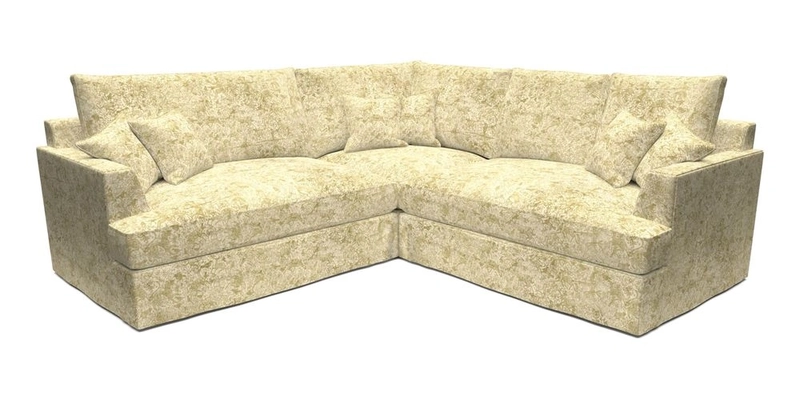 Slingsby Small Fitted Cover Corner Unit LHF & RHF in Two Tone Plain Biscuit.  Loose cover version available