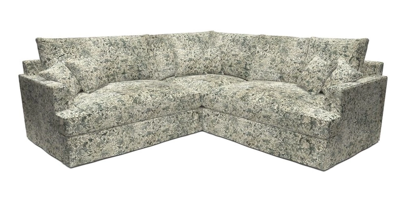 Slingsby Small Fitted Cover Corner Unit LHF & RHF in Two Tone Plain Biscuit.  Loose cover version available