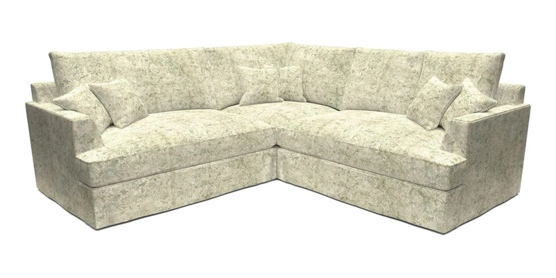 Slingsby Small Fitted Cover Corner Unit LHF & RHF in Two Tone Plain Biscuit.  Loose cover version available