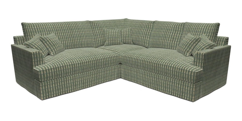 Slingsby Small Fitted Cover Corner Unit LHF & RHF in Two Tone Plain Biscuit.  Loose cover version available