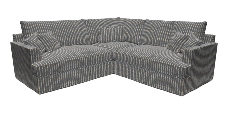 Slingsby Small Fitted Cover Corner Unit LHF & RHF in Two Tone Plain Biscuit.  Loose cover version available