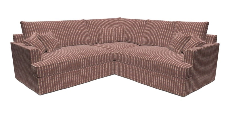 Slingsby Small Fitted Cover Corner Unit LHF & RHF in Two Tone Plain Biscuit.  Loose cover version available