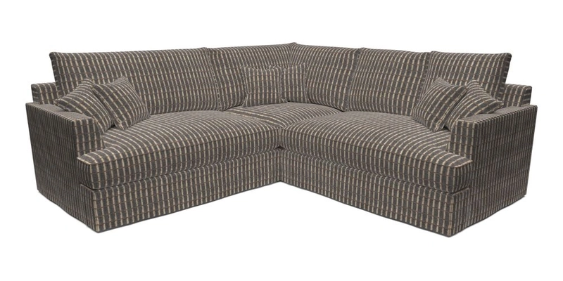 Slingsby Small Fitted Cover Corner Unit LHF & RHF in Two Tone Plain Biscuit.  Loose cover version available