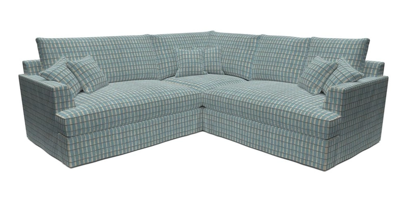 Slingsby Small Fitted Cover Corner Unit LHF & RHF in Two Tone Plain Biscuit.  Loose cover version available