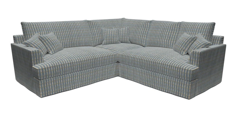 Slingsby Small Fitted Cover Corner Unit LHF & RHF in Two Tone Plain Biscuit.  Loose cover version available