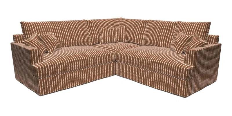 Slingsby Small Fitted Cover Corner Unit LHF & RHF in Two Tone Plain Biscuit.  Loose cover version available