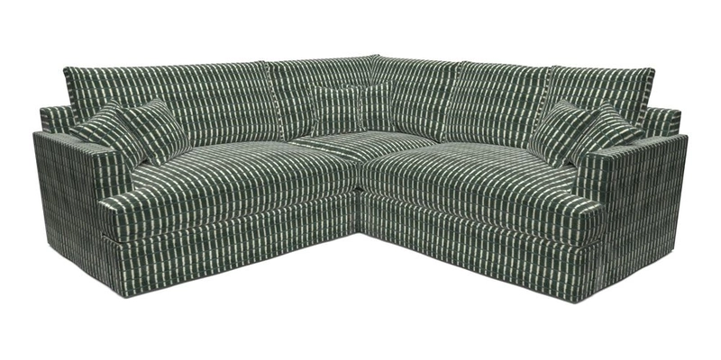 Slingsby Small Fitted Cover Corner Unit LHF & RHF in Two Tone Plain Biscuit.  Loose cover version available