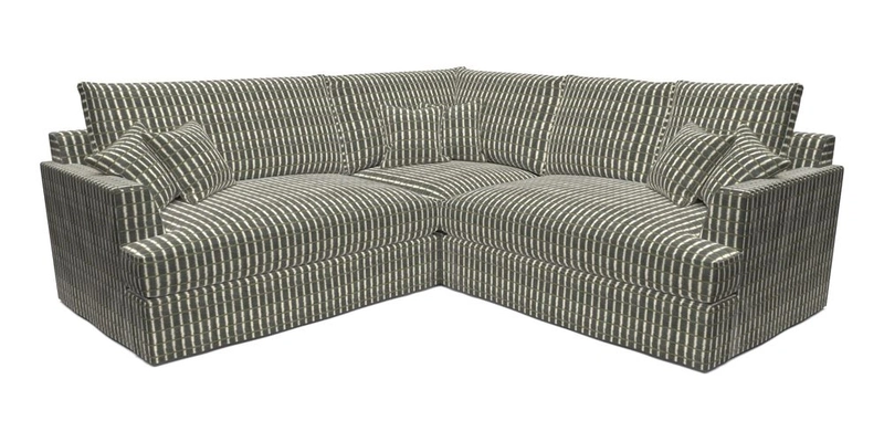 Slingsby Small Fitted Cover Corner Unit LHF & RHF in Two Tone Plain Biscuit.  Loose cover version available