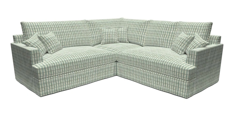 Slingsby Small Fitted Cover Corner Unit LHF & RHF in Two Tone Plain Biscuit.  Loose cover version available