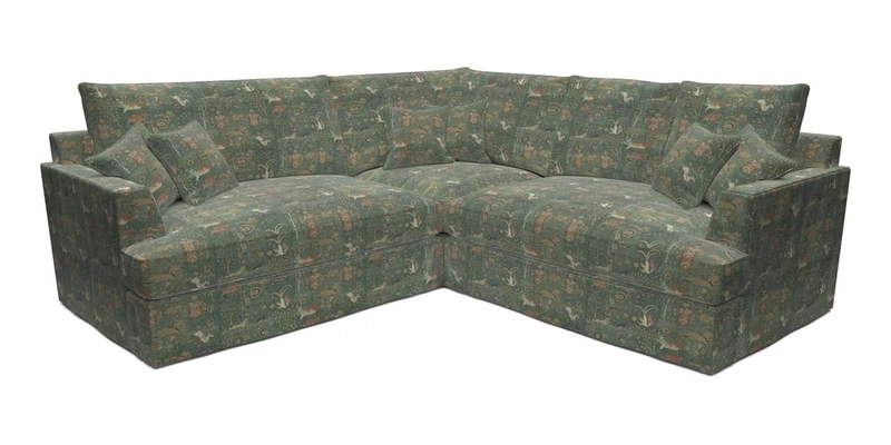 Slingsby Small Fitted Cover Corner Unit LHF & RHF in Two Tone Plain Biscuit.  Loose cover version available