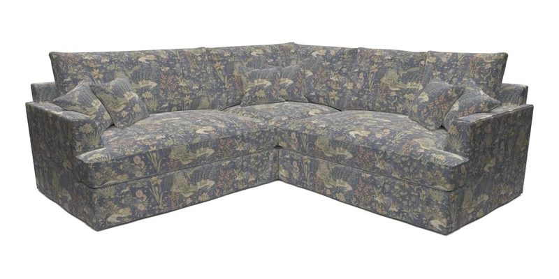 Slingsby Small Fitted Cover Corner Unit LHF & RHF in Two Tone Plain Biscuit.  Loose cover version available