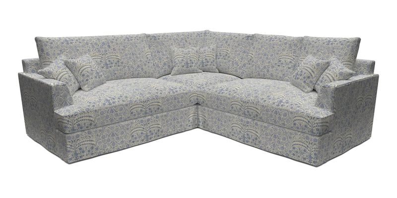 Slingsby Small Fitted Cover Corner Unit LHF & RHF in Two Tone Plain Biscuit.  Loose cover version available