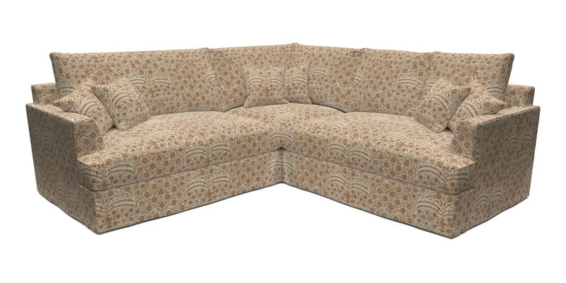 Slingsby Small Fitted Cover Corner Unit LHF & RHF in Two Tone Plain Biscuit.  Loose cover version available