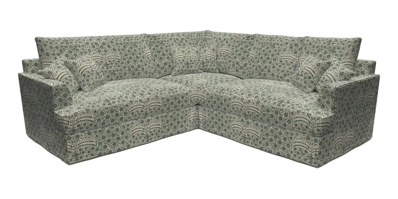 Slingsby Small Fitted Cover Corner Unit LHF & RHF in Two Tone Plain Biscuit.  Loose cover version available