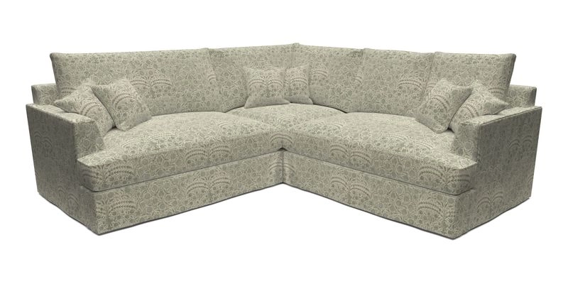 Slingsby Small Fitted Cover Corner Unit LHF & RHF in Two Tone Plain Biscuit.  Loose cover version available