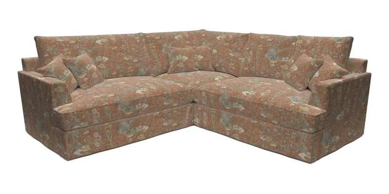 Slingsby Small Fitted Cover Corner Unit LHF & RHF in Two Tone Plain Biscuit.  Loose cover version available