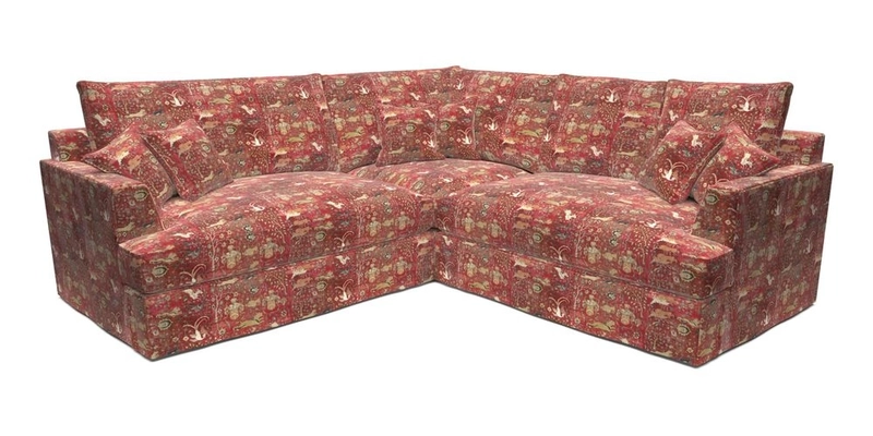 Slingsby Small Fitted Cover Corner Unit LHF & RHF in Two Tone Plain Biscuit.  Loose cover version available