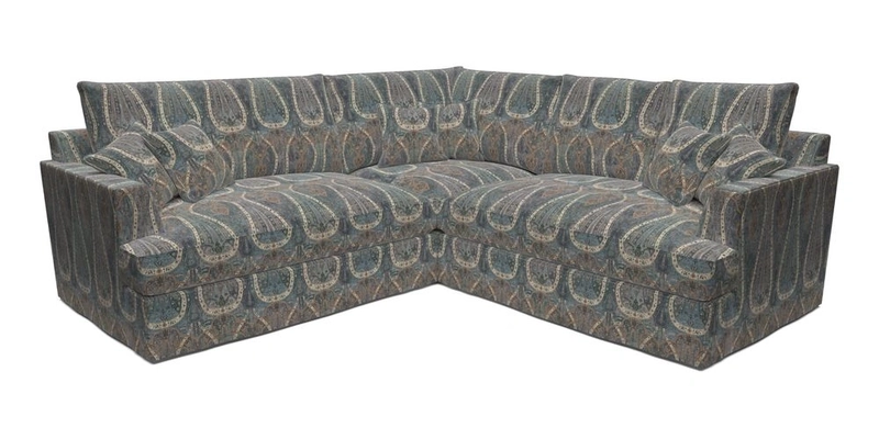 Slingsby Small Fitted Cover Corner Unit LHF & RHF in Two Tone Plain Biscuit.  Loose cover version available