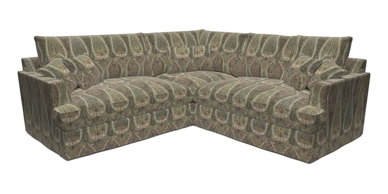 Slingsby Small Fitted Cover Corner Unit LHF & RHF in Two Tone Plain Biscuit.  Loose cover version available